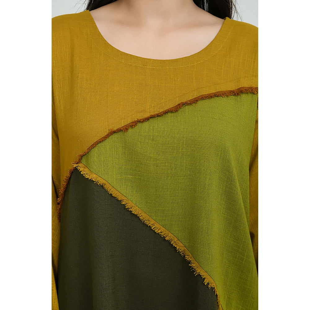 OMAANA Mustard Fields Midi Dress