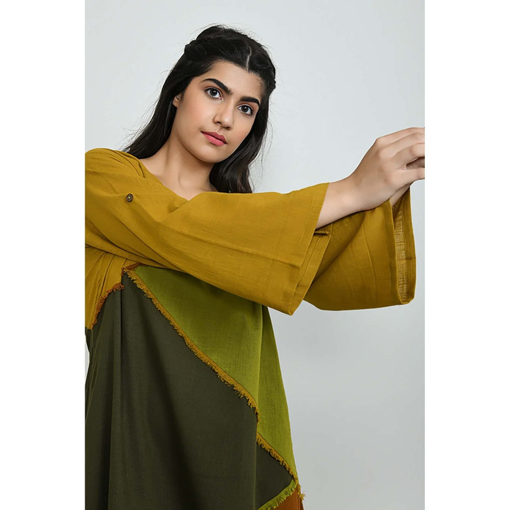 OMAANA Mustard Fields Midi Dress