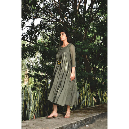 OMAANA Sage Summer Tales Maxi Dress