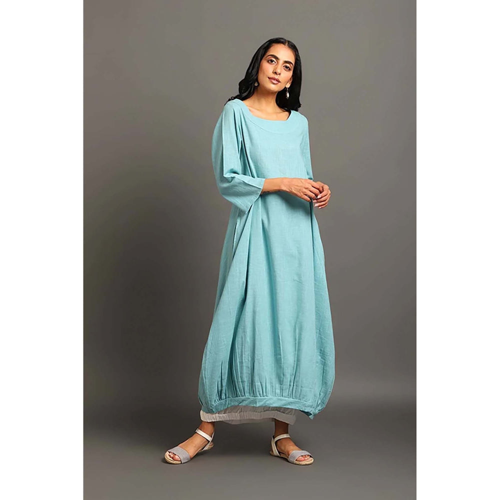 OMAANA Turq Cool Boho Maxi Dress