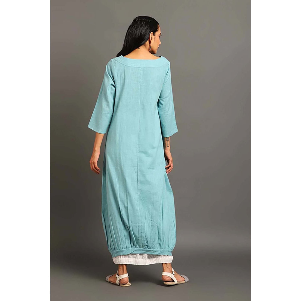 OMAANA Turq Cool Boho Maxi Dress