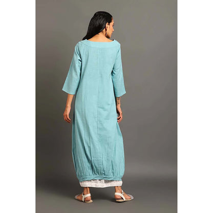 OMAANA Turq Cool Boho Maxi Dress