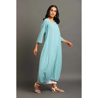 OMAANA Turq Cool Boho Maxi Dress