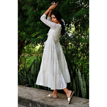 OMAANA Vanilla Delight Summer Maxi Dress