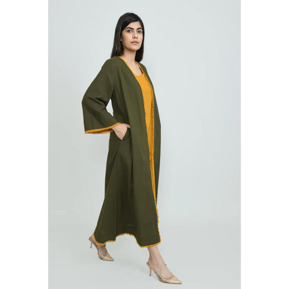 OMAANA Army Faiza Dress with Jacket