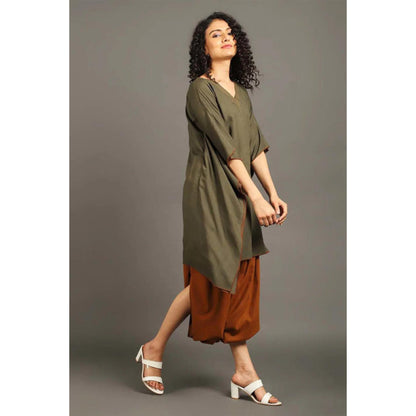 OMAANA Army Green Sufi Sage Co-Ord's