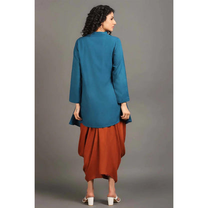 OMAANA Teal Blue Sufi Saga Co-Ord's