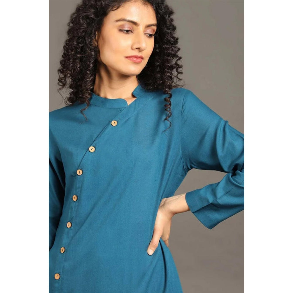 OMAANA Teal Blue Sufi Saga Co-Ord's