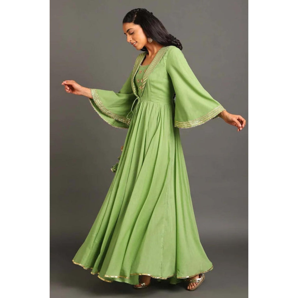 OMAANA Benazir Long Anarkali Maxi Dress
