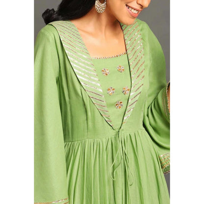 OMAANA Benazir Long Anarkali Maxi Dress