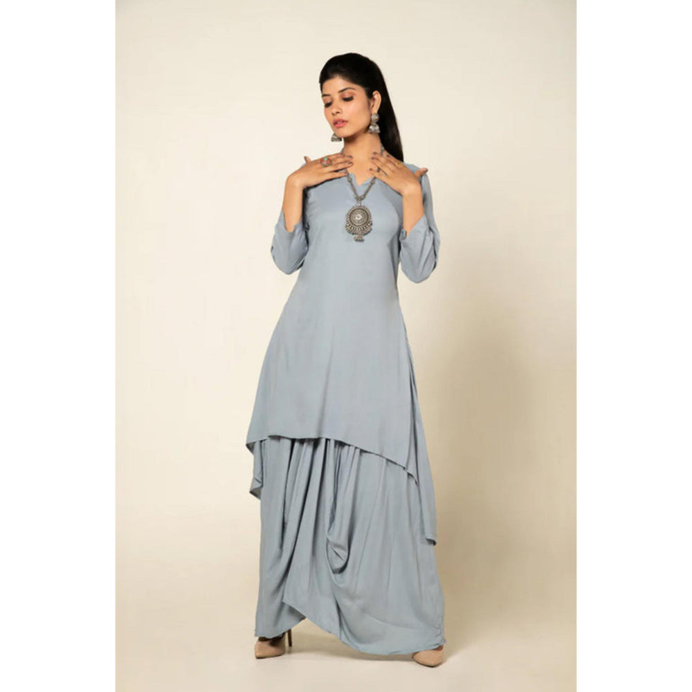 OMAANA Blue Afternoon Delight Maxi Dress