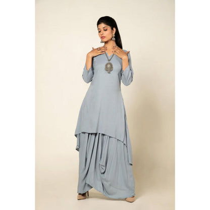 OMAANA Blue Afternoon Delight Maxi Dress