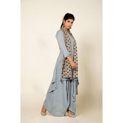 OMAANA Blue Afternoon Delight Maxi Dress