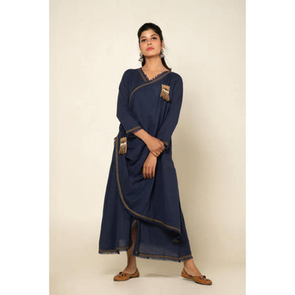 OMAANA Blue Sufi Aza Boho Maxi Dress