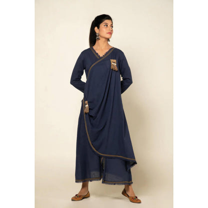 OMAANA Blue Sufi Aza Boho Maxi Dress