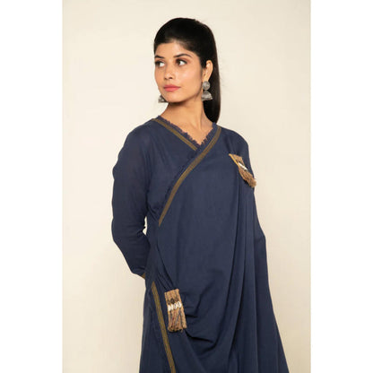 OMAANA Blue Sufi Aza Boho Maxi Dress