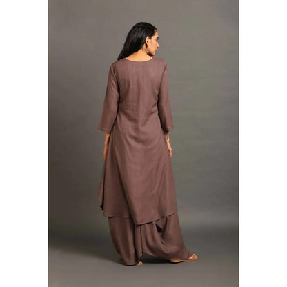 OMAANA Brown Afternoon Delight Maxi Dress