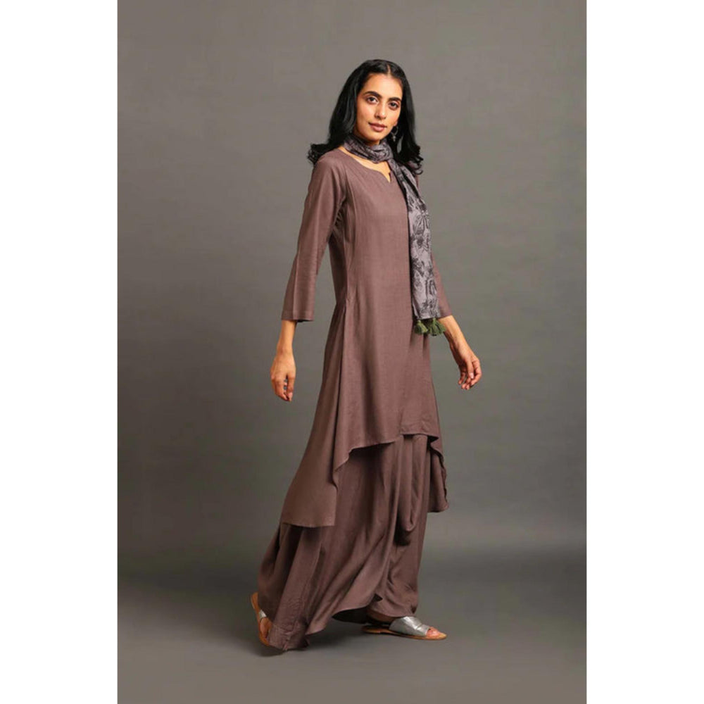 OMAANA Brown Afternoon Delight Maxi Dress