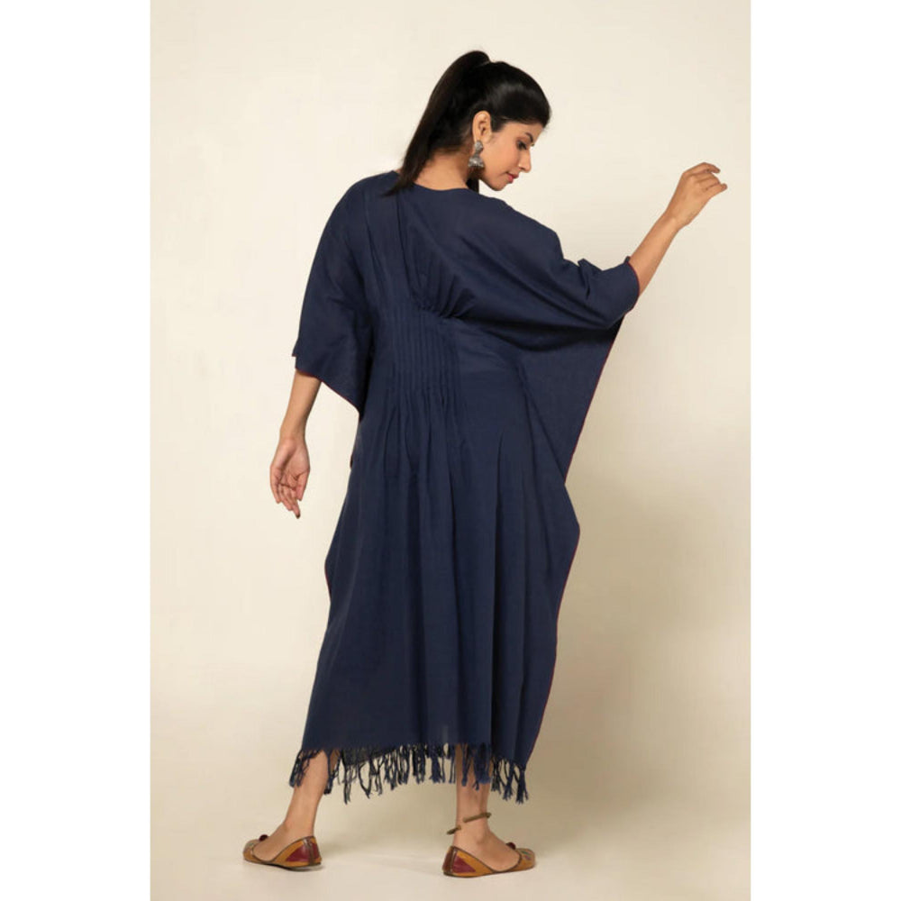 OMAANA Navy Blue Sufi Asmi Kaftan Dress