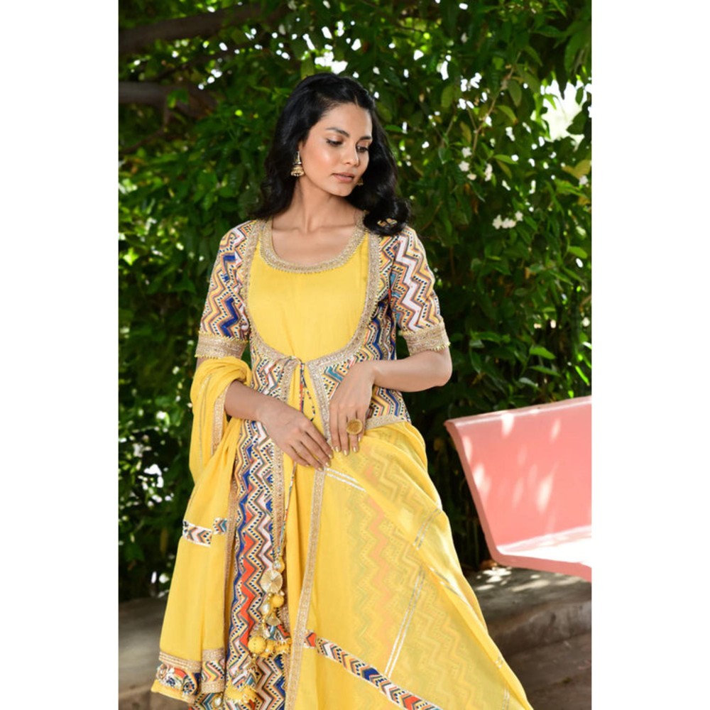OMAANA Padmini Anarkali Maxi Dress
