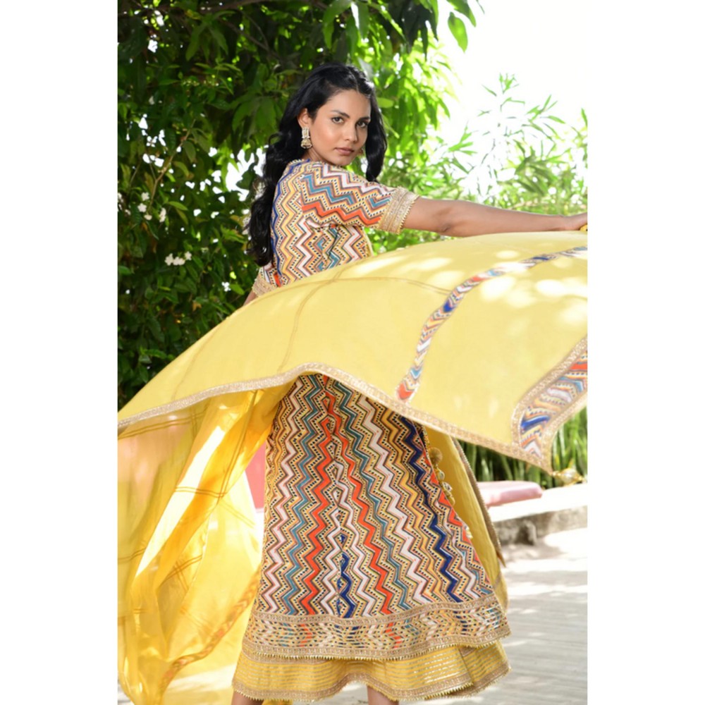 OMAANA Padmini Anarkali Maxi Dress
