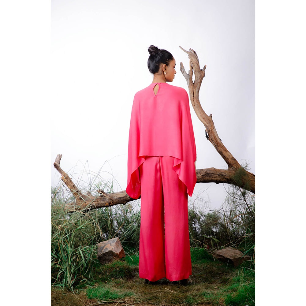 Omana by Ranjana Bothra Pink Pearl Beaded Co-Ord (Set of 2)