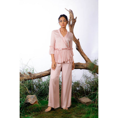 Omana by Ranjana Bothra Ivory Alice Co-Ord (Set of 2)