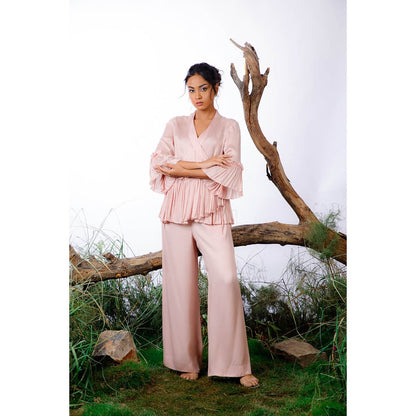 Omana by Ranjana Bothra Ivory Alice Co-Ord (Set of 2)