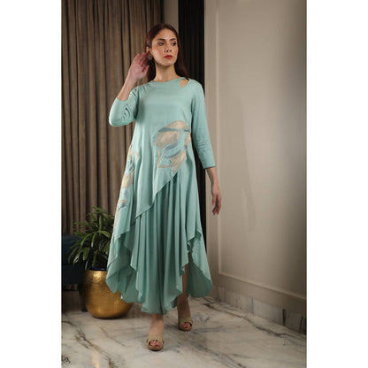 Omana by Ranjana Bothra Multilayer Emb Dress