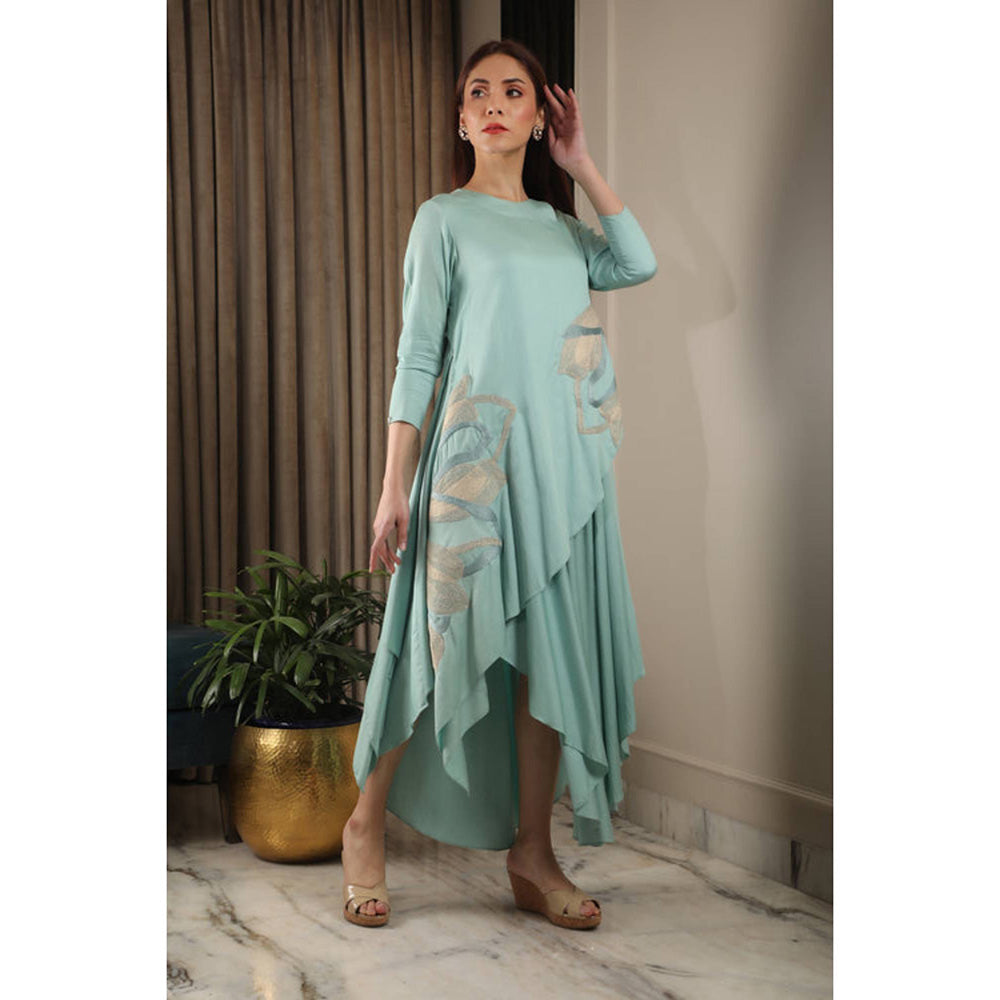Omana by Ranjana Bothra Multilayer Emb Dress
