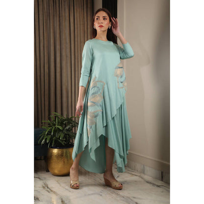 Omana by Ranjana Bothra Multilayer Emb Dress