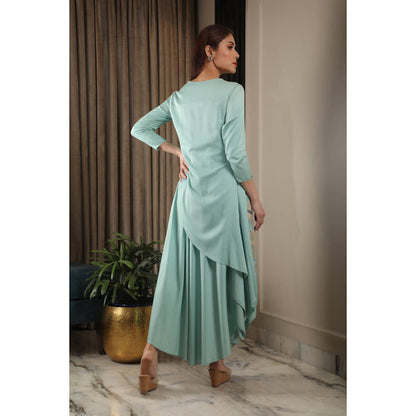 Omana by Ranjana Bothra Multilayer Emb Dress