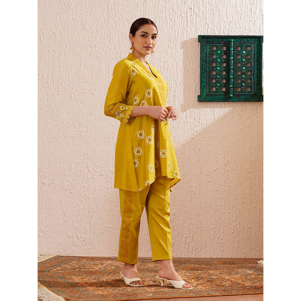 OMI Lime Yellow Tapered Co-Ord (Set of 3)