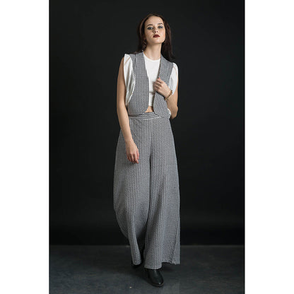 ORCR Bolero Checks Sleeveless Multi-Color Jacket