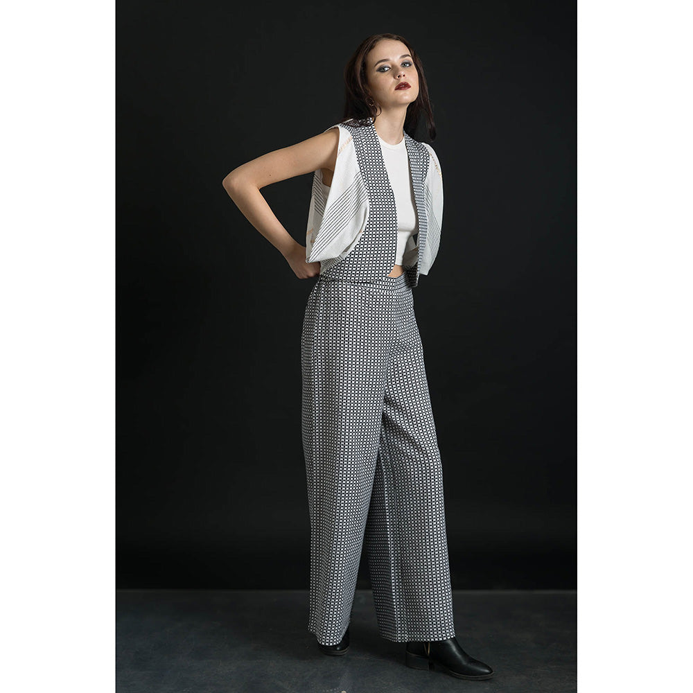 ORCR Bolero Checks Sleeveless Multi-Color Jacket