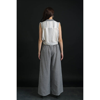 ORCR Bolero Checks Sleeveless Multi-Color Jacket