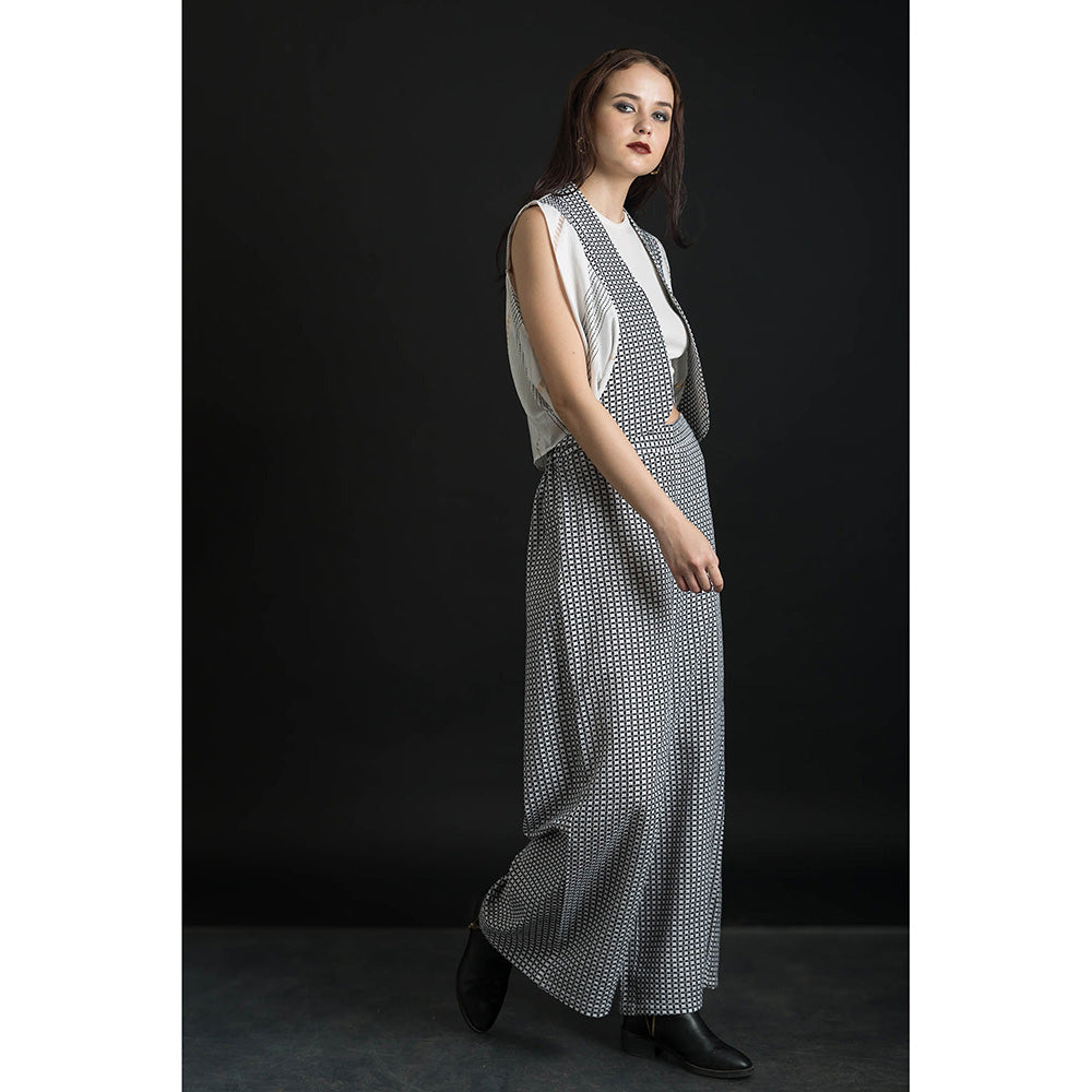 ORCR Bolero Checks Sleeveless Multi-Color Jacket