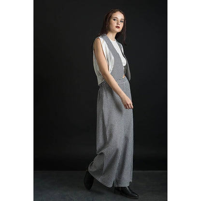 ORCR Bolero Checks Sleeveless Multi-Color Jacket