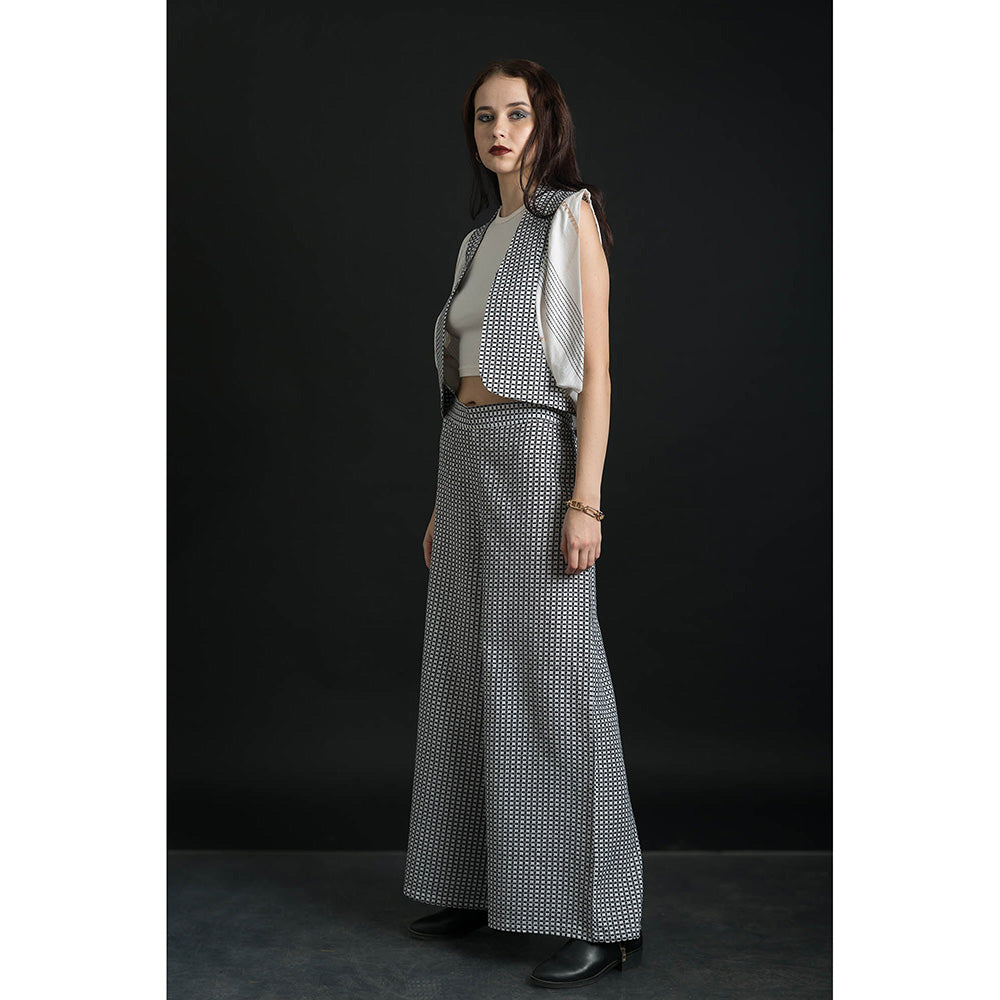 ORCR Bolero Checks Sleeveless Multi-Color Jacket