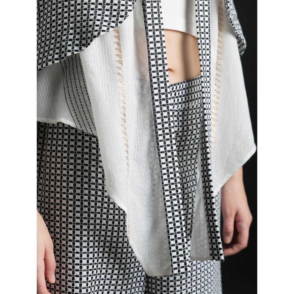 ORCR Jinga Checks Sleeveless Multi-Color Jacket