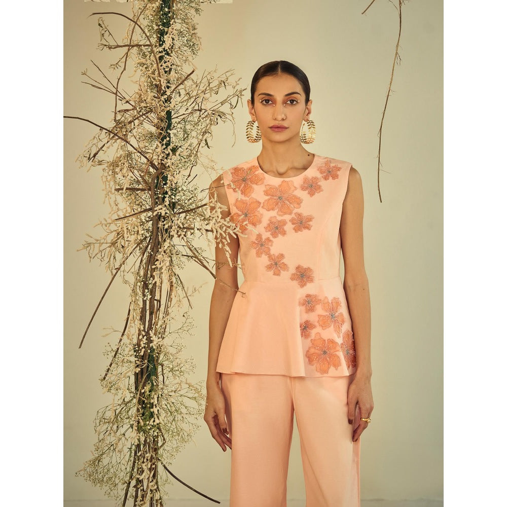 ORIGANI Peach Blossom Floral Co-Ord (Set of 2)