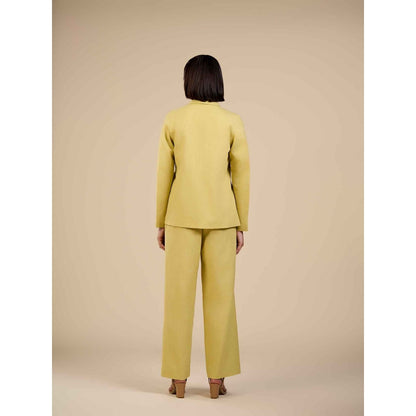 ORIGANI Yellow Jade Knot Blazer