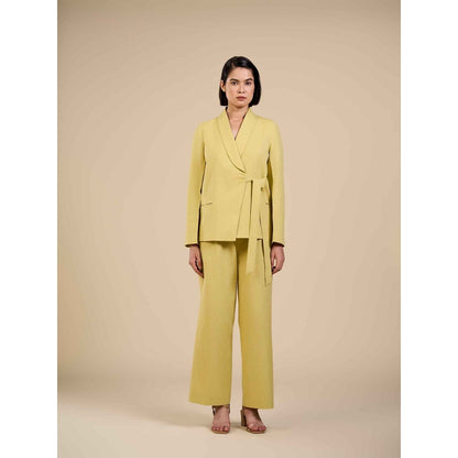 ORIGANI Yellow Jade Knot Blazer