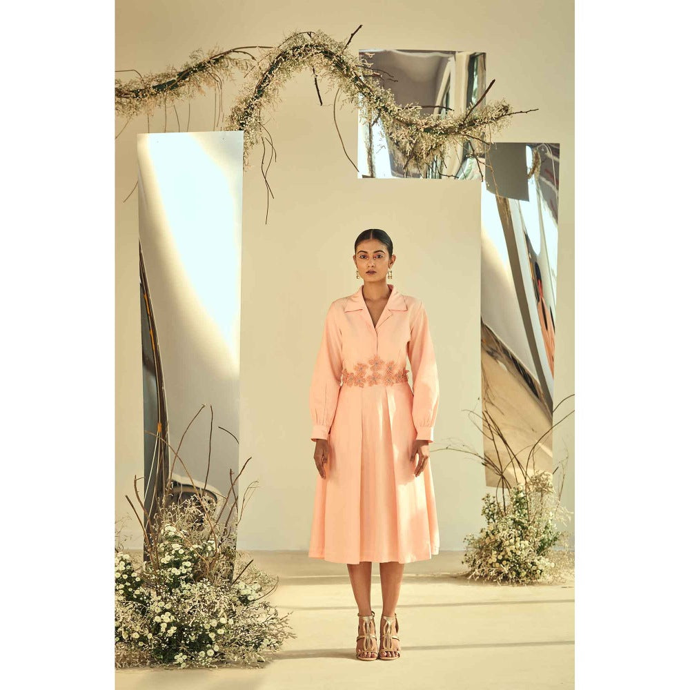 ORIGANI Peach Radiance Dress