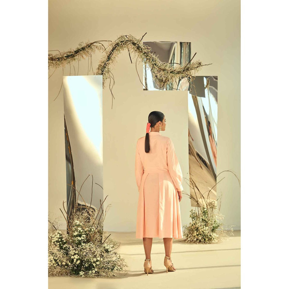 ORIGANI Peach Radiance Dress