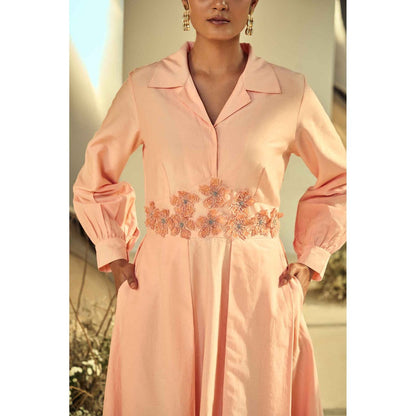 ORIGANI Peach Radiance Dress