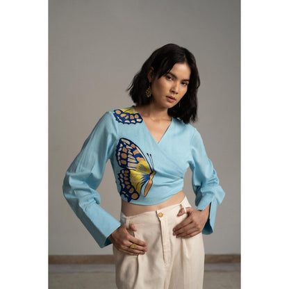 ORIGANI Blue Skies Crop Top