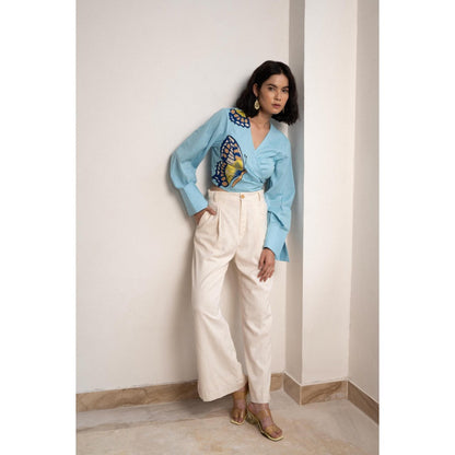 ORIGANI Blue Skies Crop Top