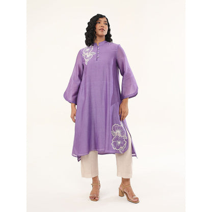 ORIGANI Orchid Oasis Suit Kurta with Pant (Set of 2)