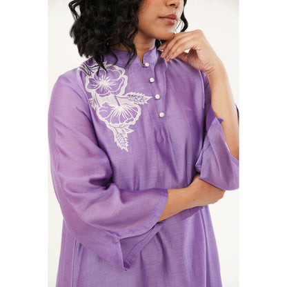 ORIGANI Orchid Oasis Suit Kurta with Pant (Set of 2)